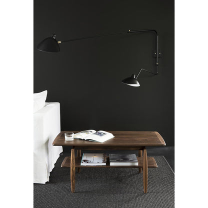 Paperknife Center Table | Ebony Walnut Frame