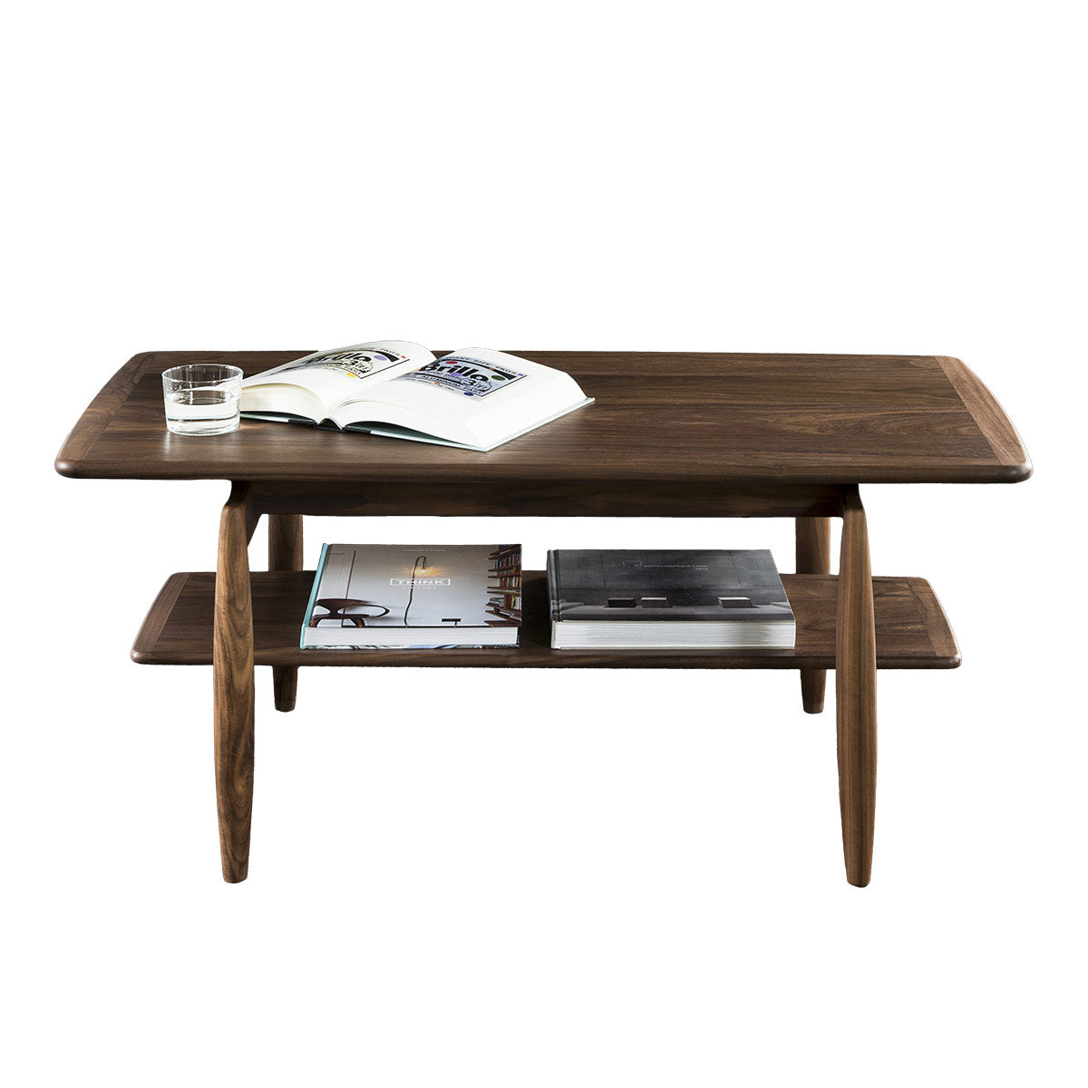 Paperknife Center Table | Ebony Walnut Frame