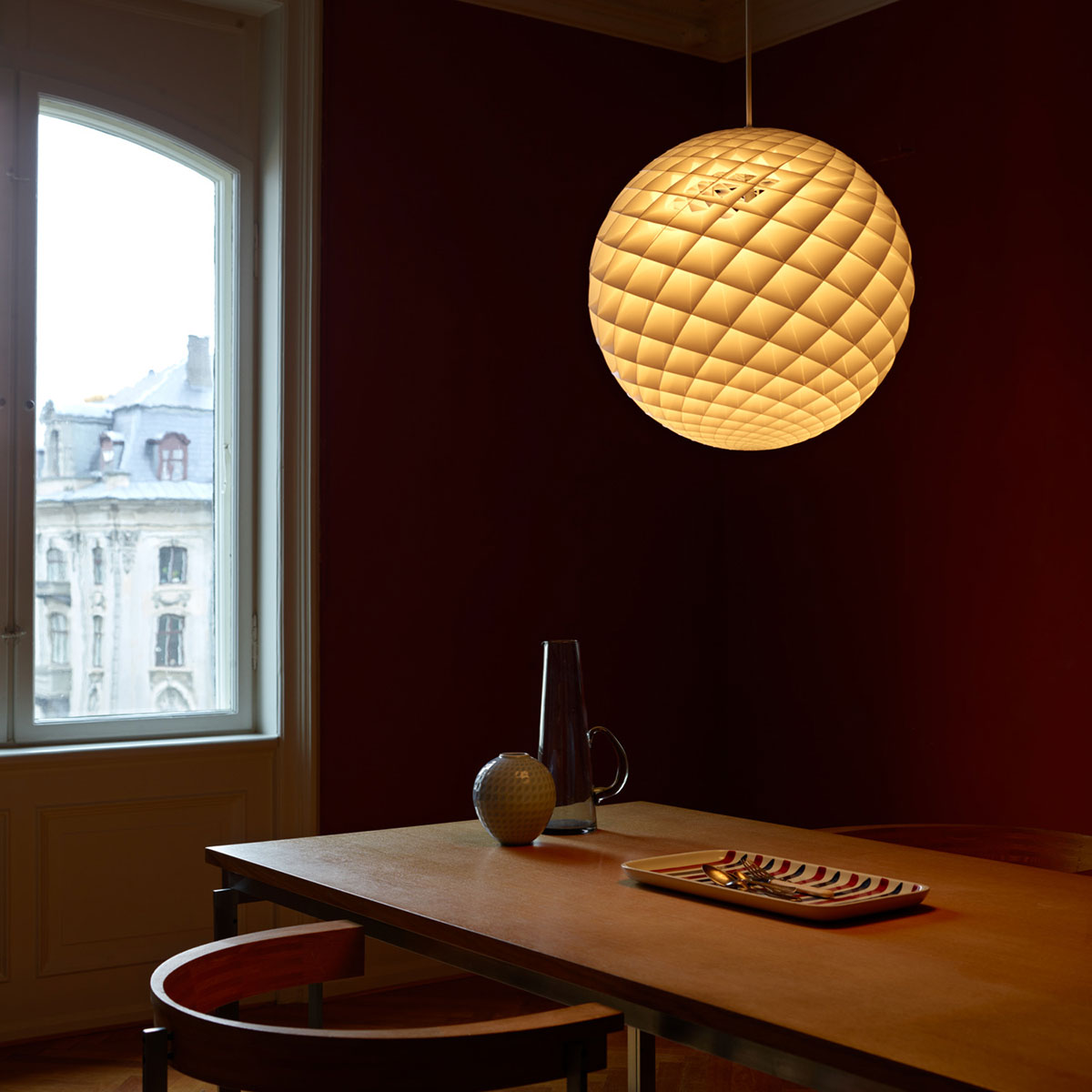 Patera Pendant Lamp | Matt White PVC