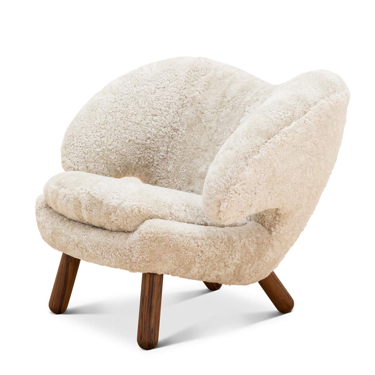 Pelican Lounge Chair | Sheepskin Off White