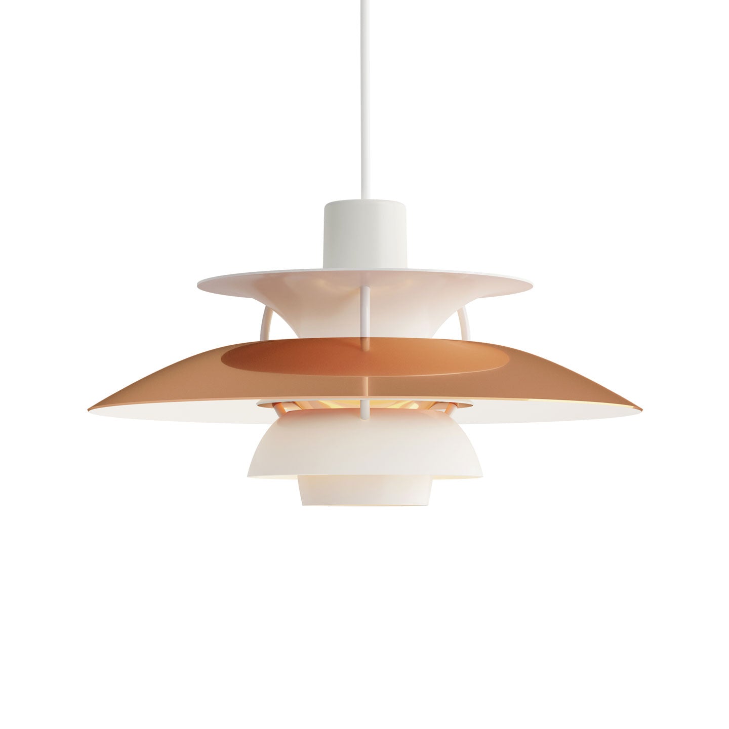 PH 5 Mini Pendant Lamp | Copper and White