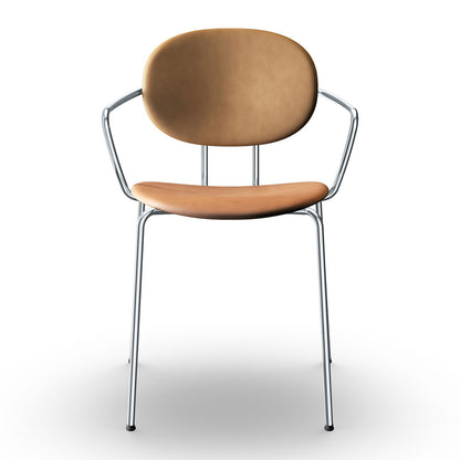 Piet Hein Chair Full Upholstery | Ultra Leather 41574 Brandy