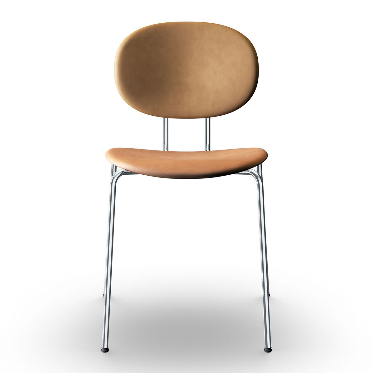 Piet Hein Chair Full Upholstery | Ultra Leather 41574 Brandy