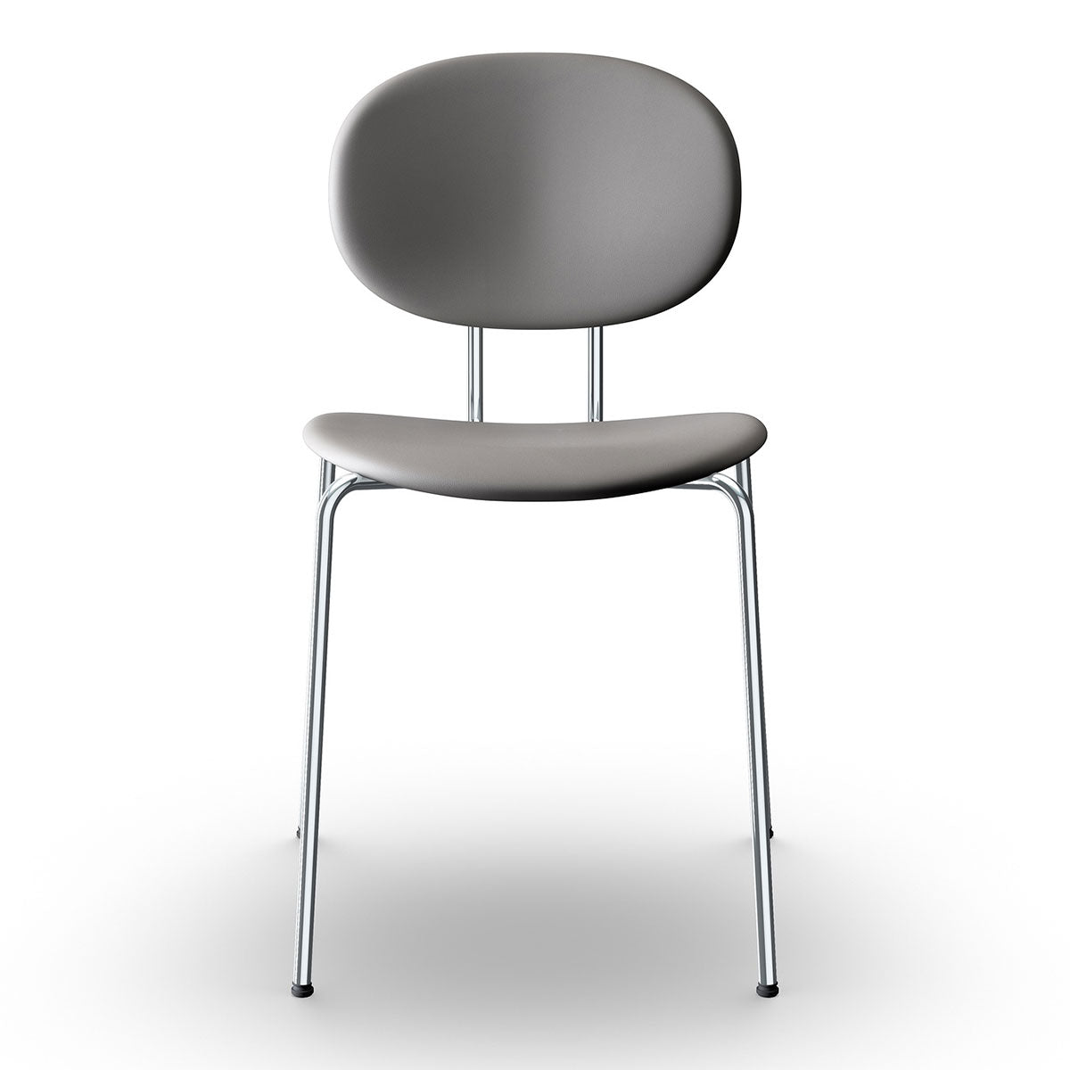 Piet Hein Chair Full Upholstery | Ultra Leather 41585 Grey