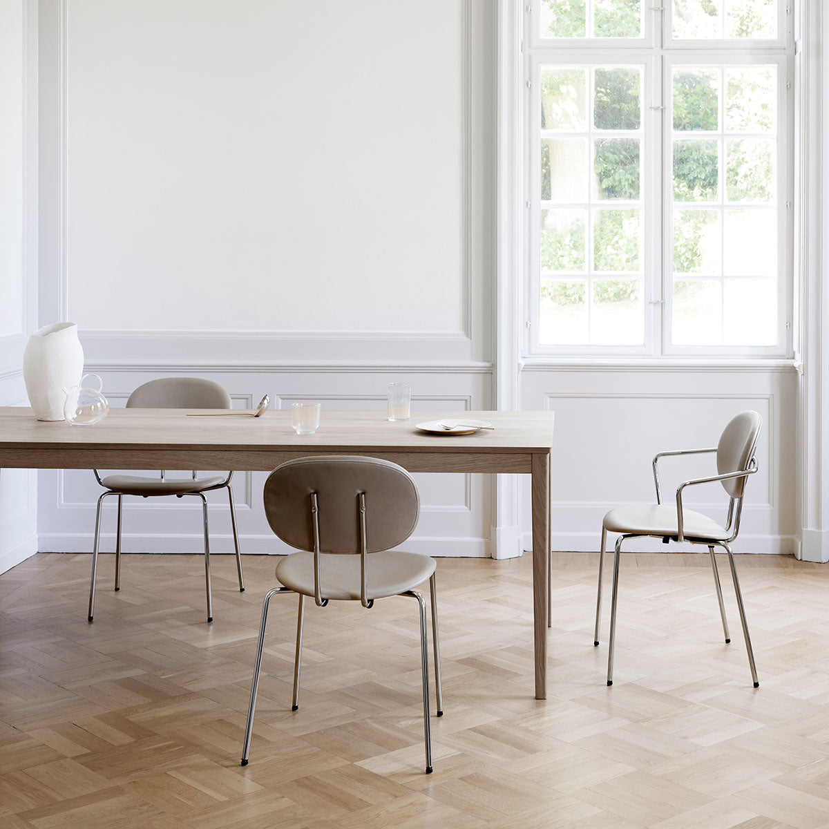 Piet Hein Chair Full Upholstery | Ultra Leather 41584 Earth
