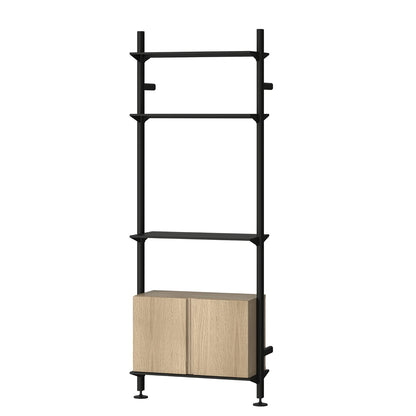 Pira G2 Shelving | Black Grey Aluminium Frame