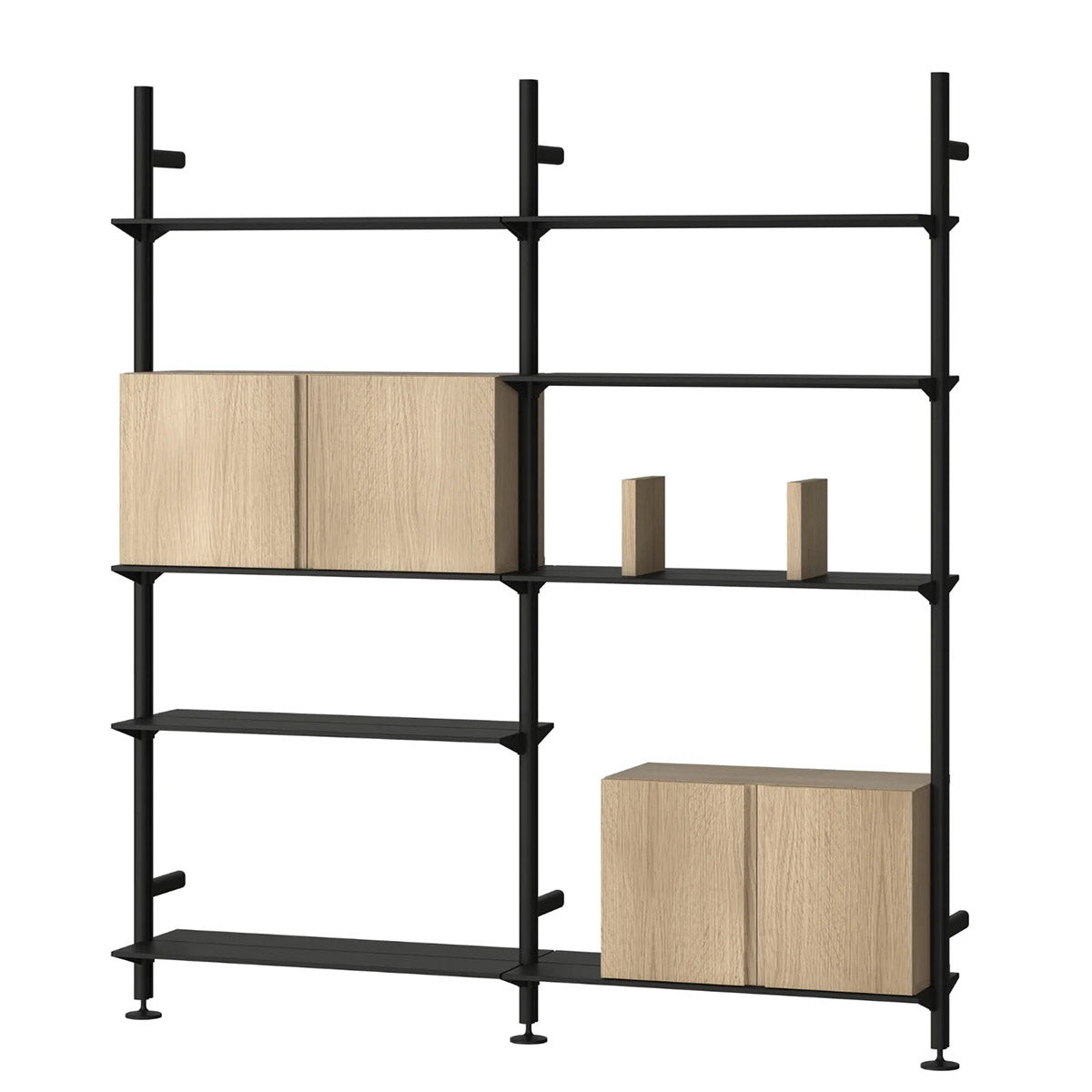 Pira G2 Shelving | Black Grey Aluminium Frame