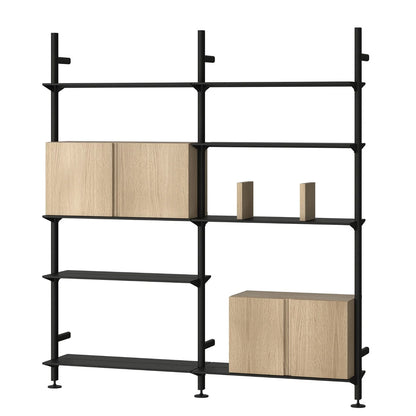Pira G2 Shelving | Black Grey Aluminium Frame