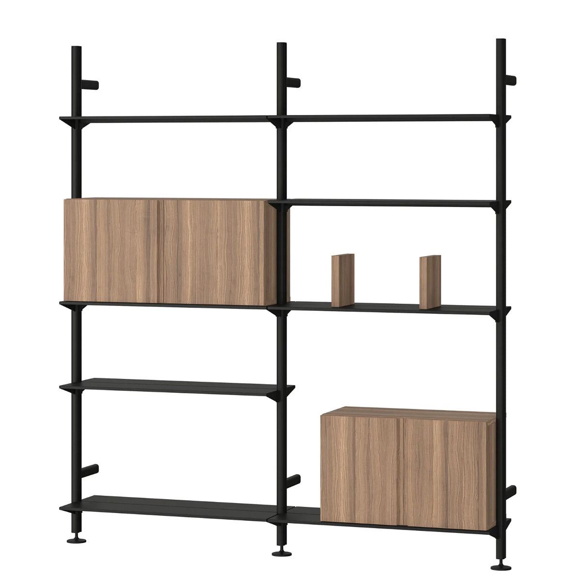 Pira G2 Shelving | Black Grey Aluminium Frame