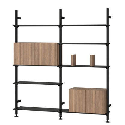 Pira G2 Shelving | Black Grey Aluminium Frame