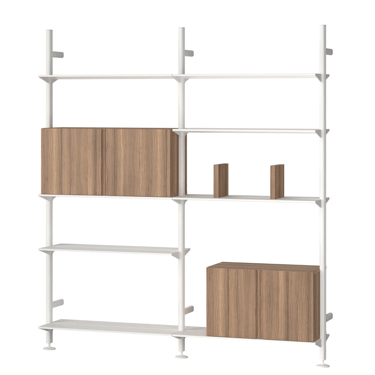 Pira G2 Shelving | White Aluminium Frame