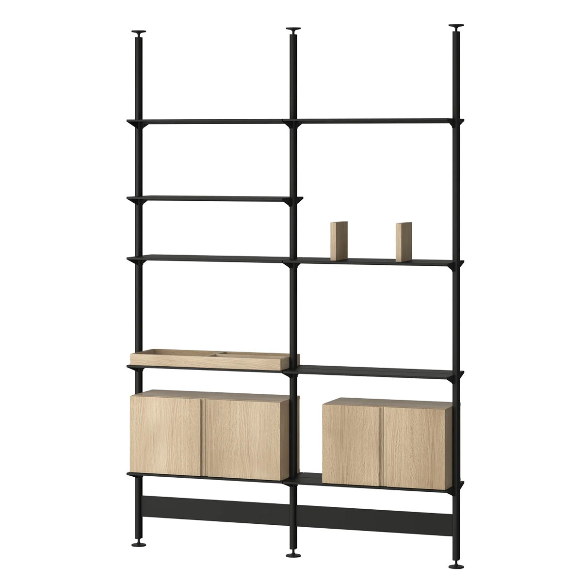 Pira G2 Shelving | Black Grey Aluminium Frame