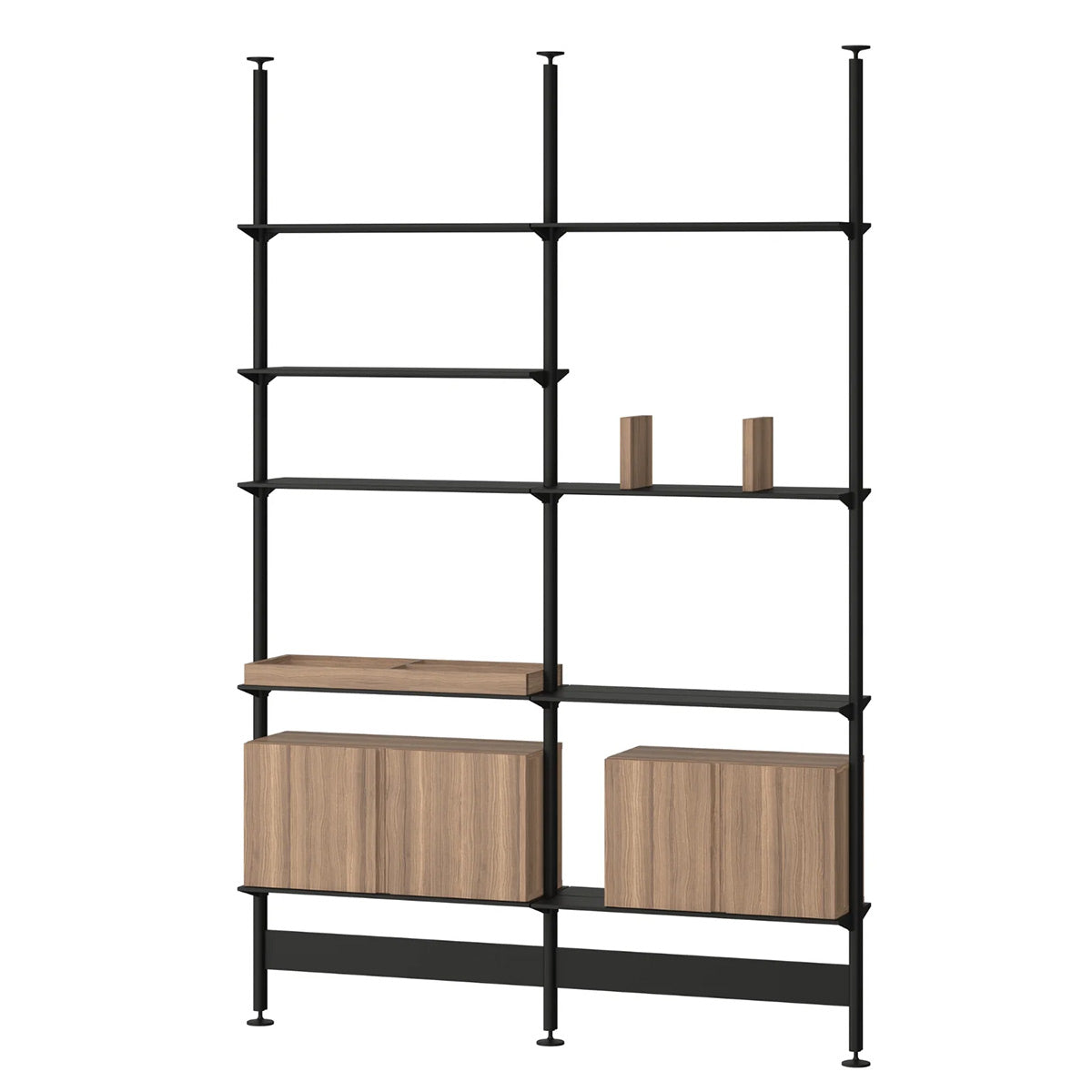Pira G2 Shelving | Black Grey Aluminium Frame