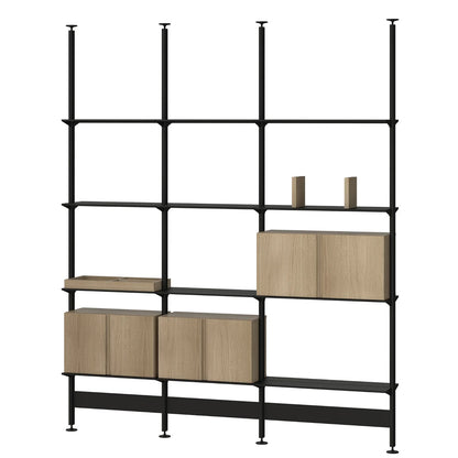 Pira G2 Shelving | Black Grey Aluminium Frame