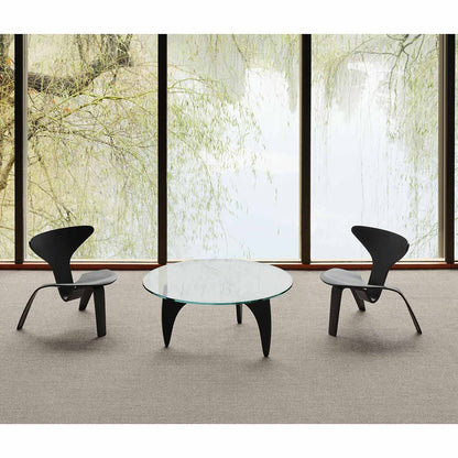 PK0 A Lounge Chair | Black Coloured Ash Veneer