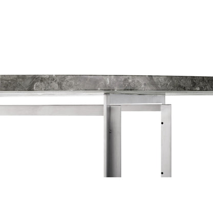 PK54 Table | Grey Brown Honed Marble Top