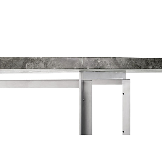 PK54 Table | Grey Brown Honed Marble Top