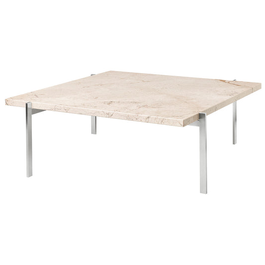 PK61 Occassional Table | Beige Honed Marble Top