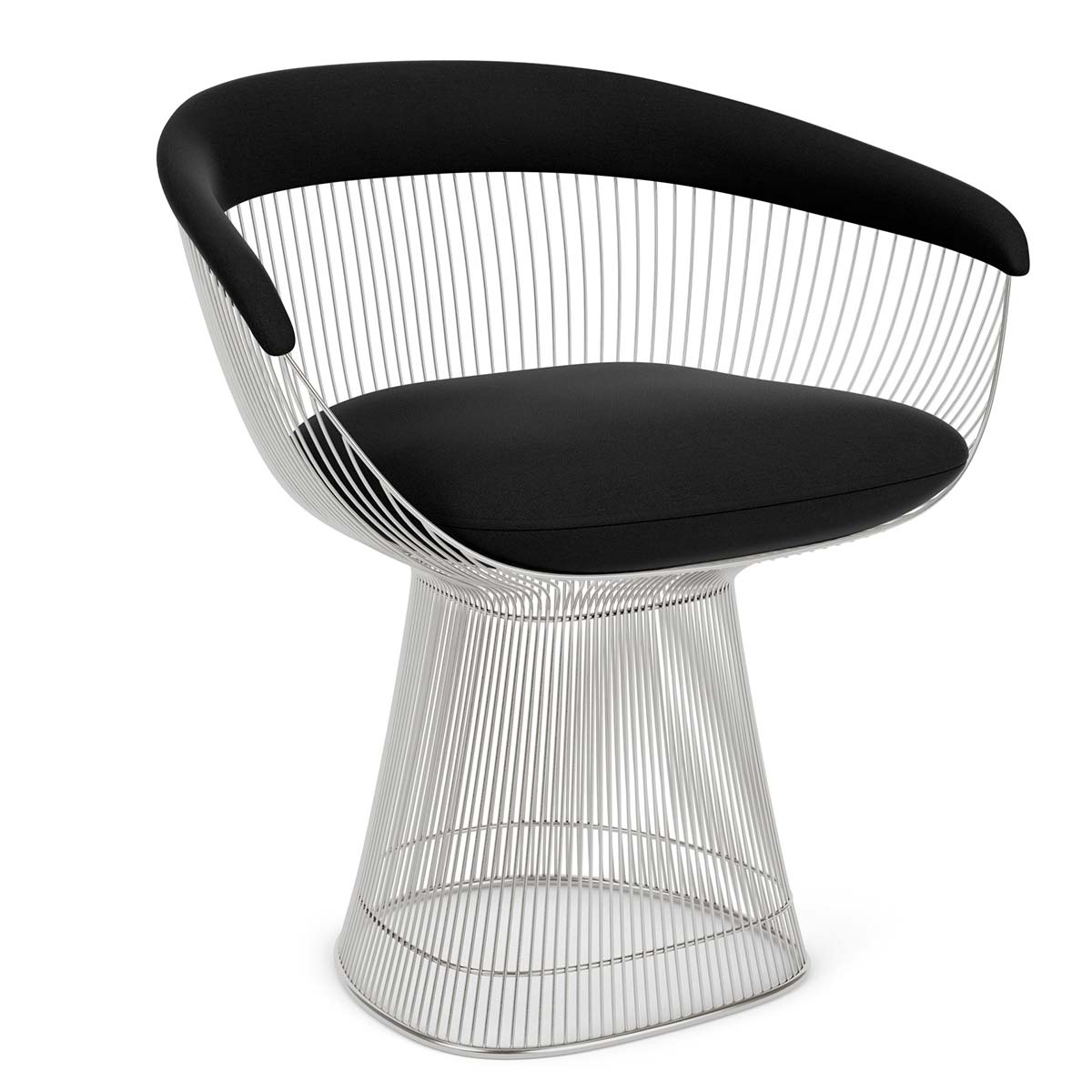 Platner Side Chair | Black Circa Upholstered Seat