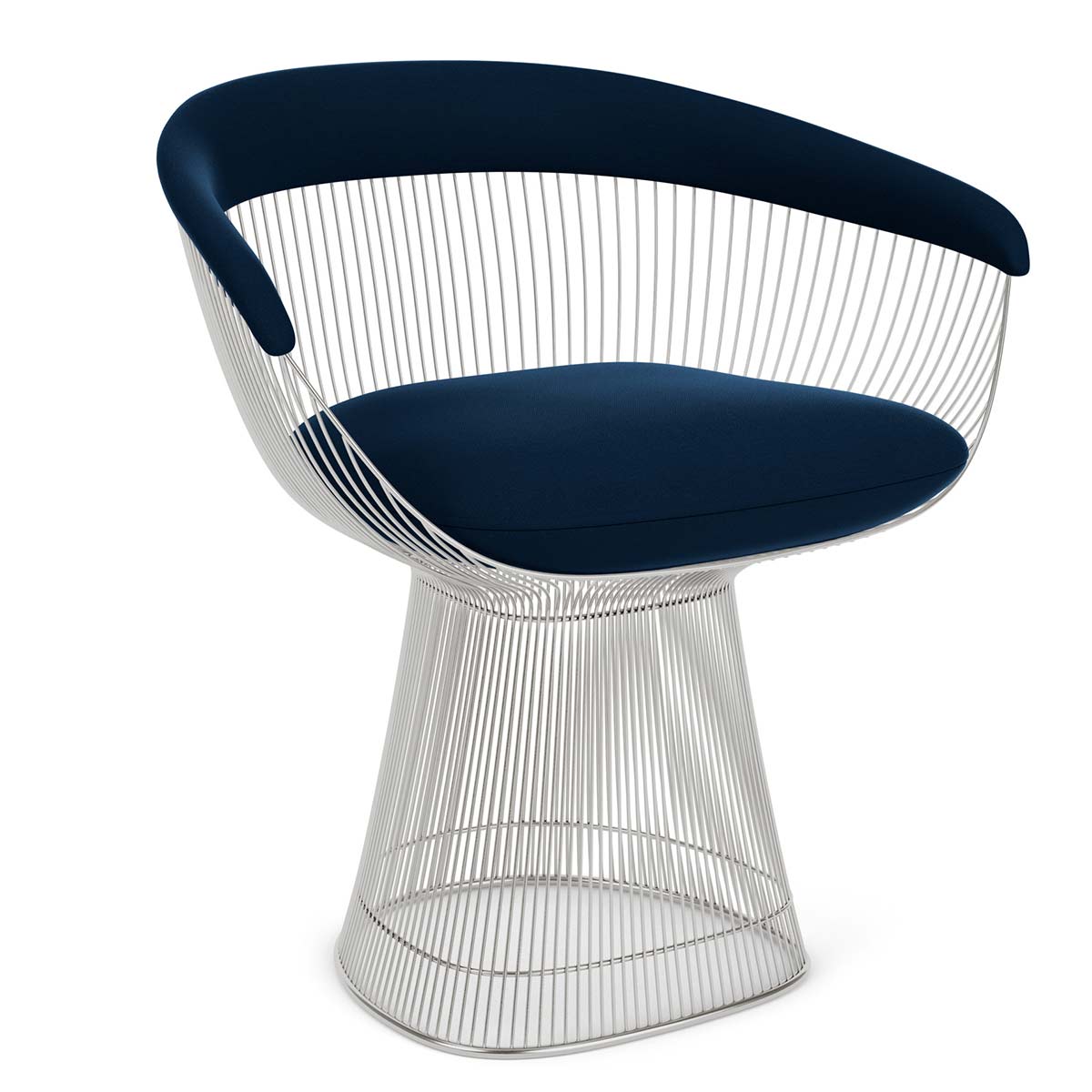 Platner Side Chair | Blue Circa Upholstered Seat