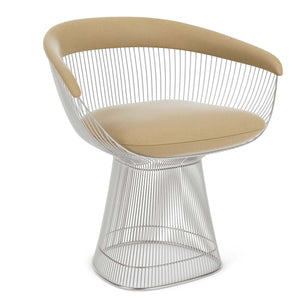 Platner Side Chair | Camel Circa Upholstered Seat