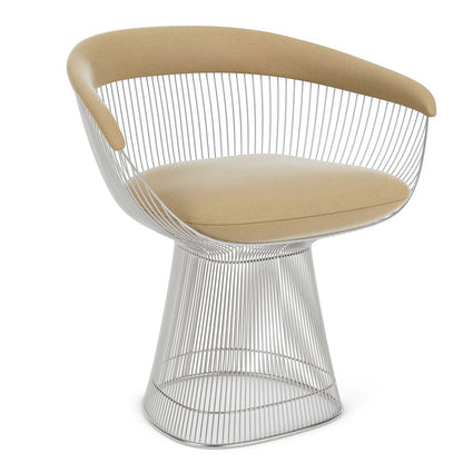 Platner Side Chair | Camel Circa Upholstered Seat