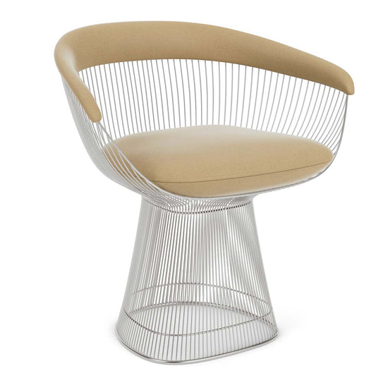 Platner Side Chair | Camel Circa Upholstered Seat
