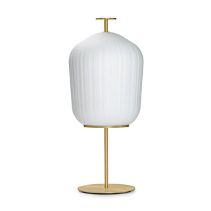Plissee Floor Lamp | Brass Frame