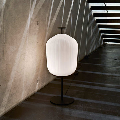 Plissee Floor Lamp | Black Frame