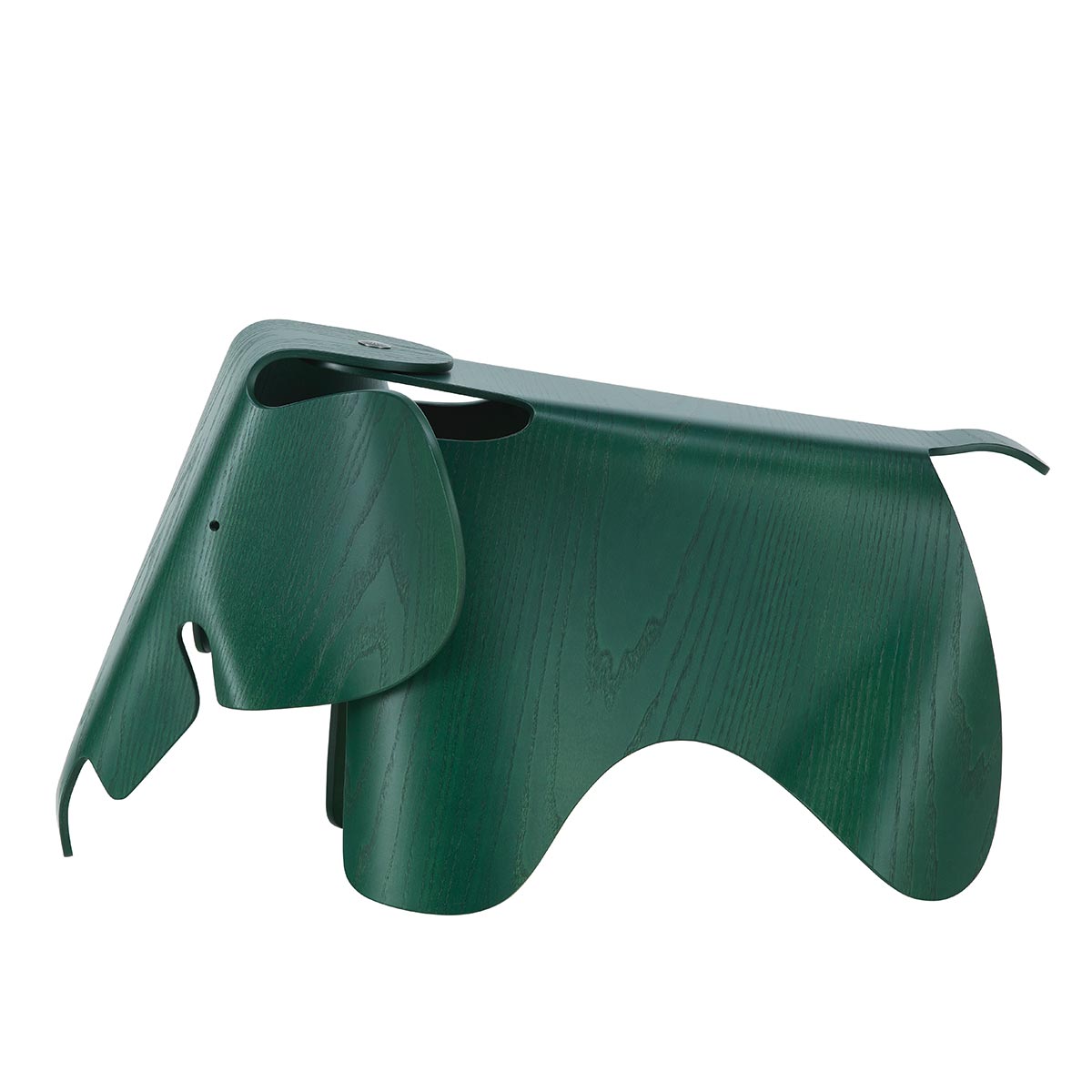 Eames Elephant | Dark Green Stained Plywood