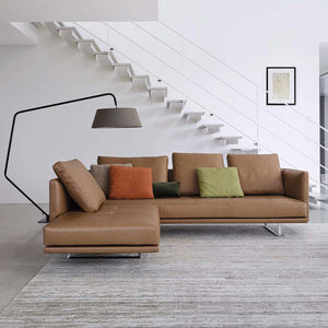 Prime Time Sofa 490 - Version A | Pebble 7854 Togba Fabric
