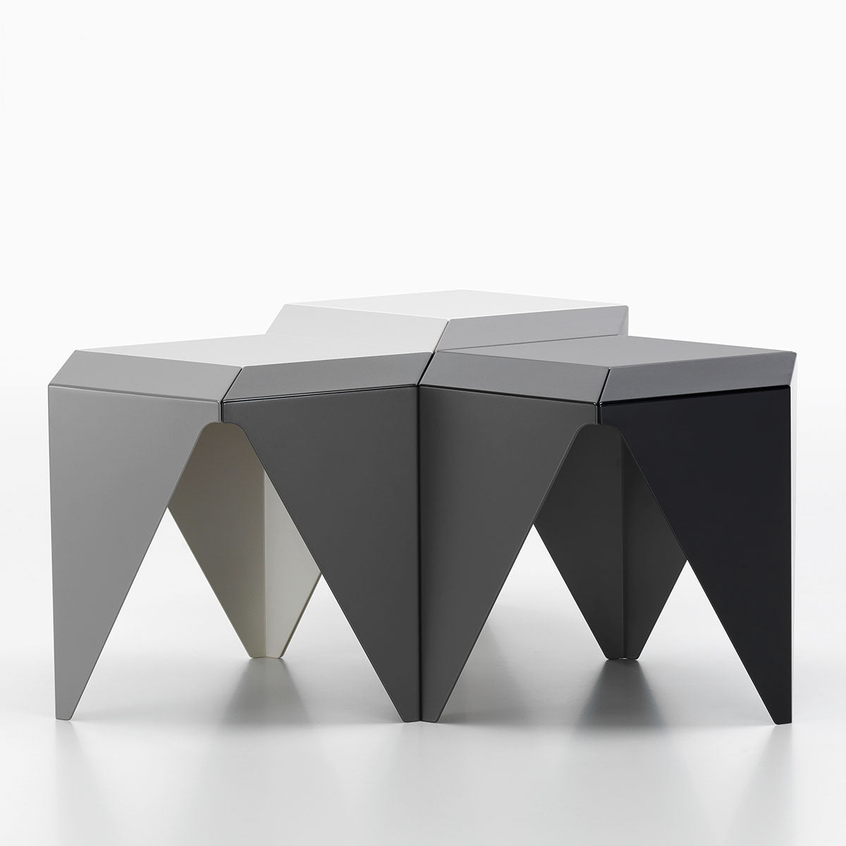 Prismatic Table | Three Tones Mid Grey