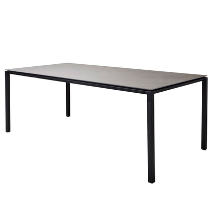 Pure Dining Table 200x100cm | Concrete Grey Ceramic Top