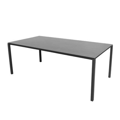 Pure Dining Table 200x100cm | Basalt Grey Ceramic Top