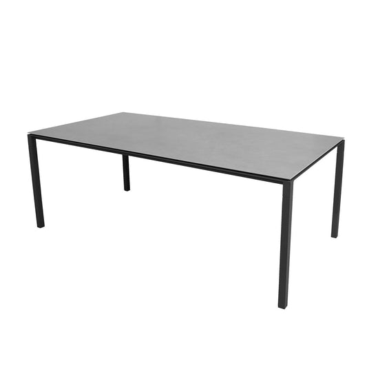 Pure Dining Table 200x100cm | Concrete Grey Ceramic Top