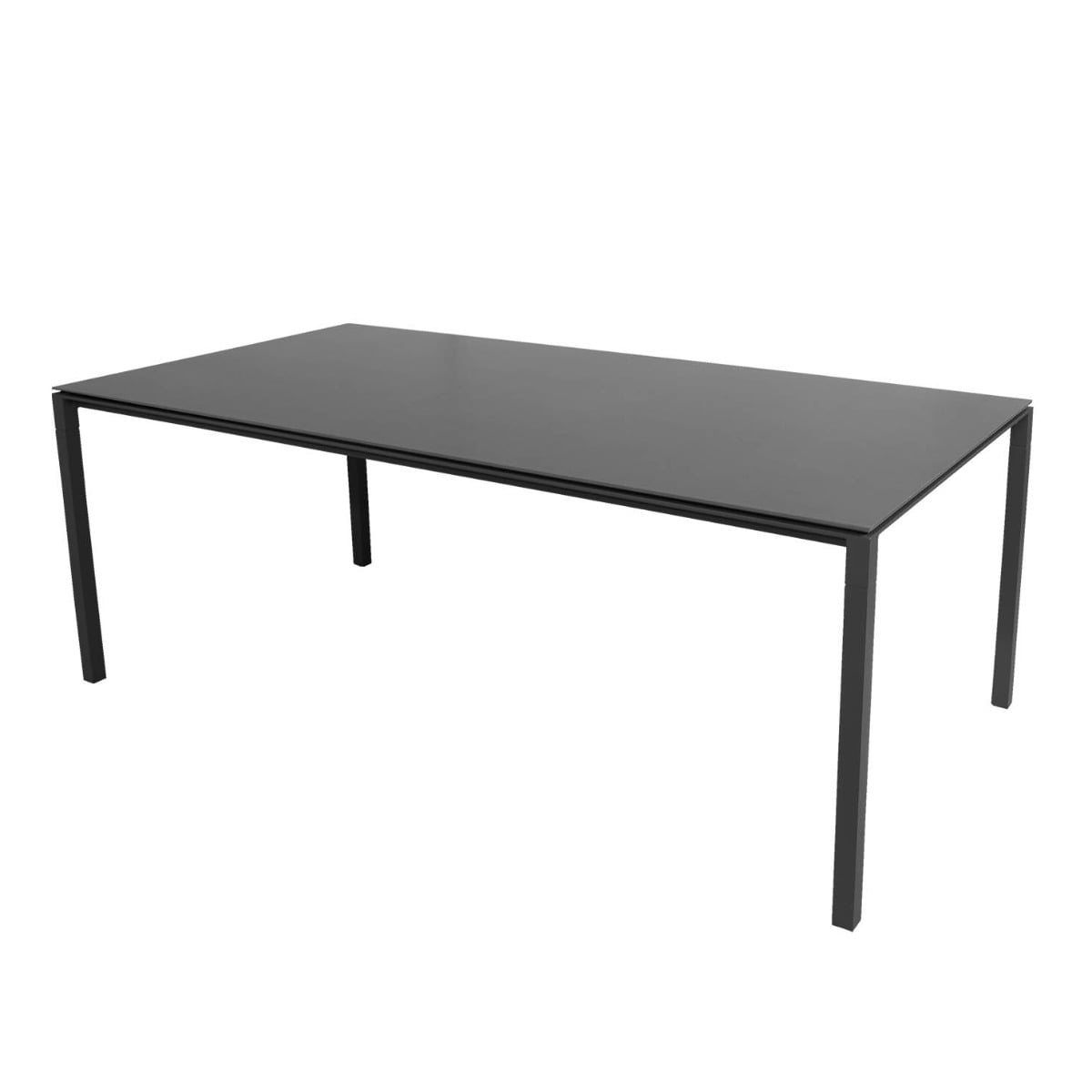 Pure Dining Table 200x100cm | Nero Black Ceramic Top