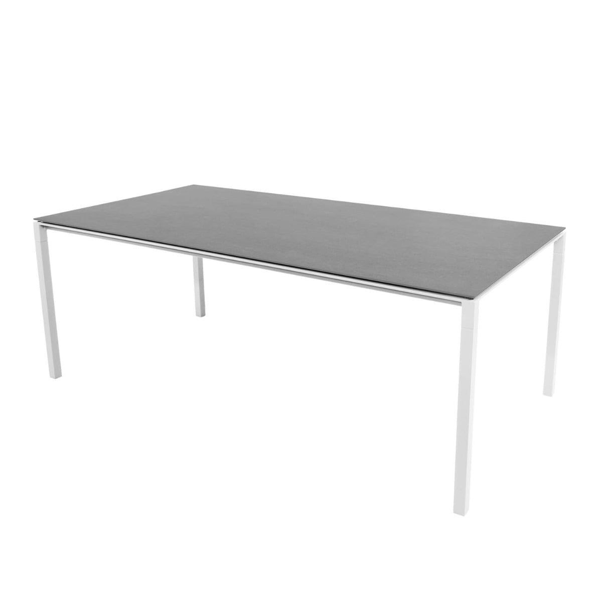 Pure Dining Table 200x100cm | Basalt Grey Ceramic Top