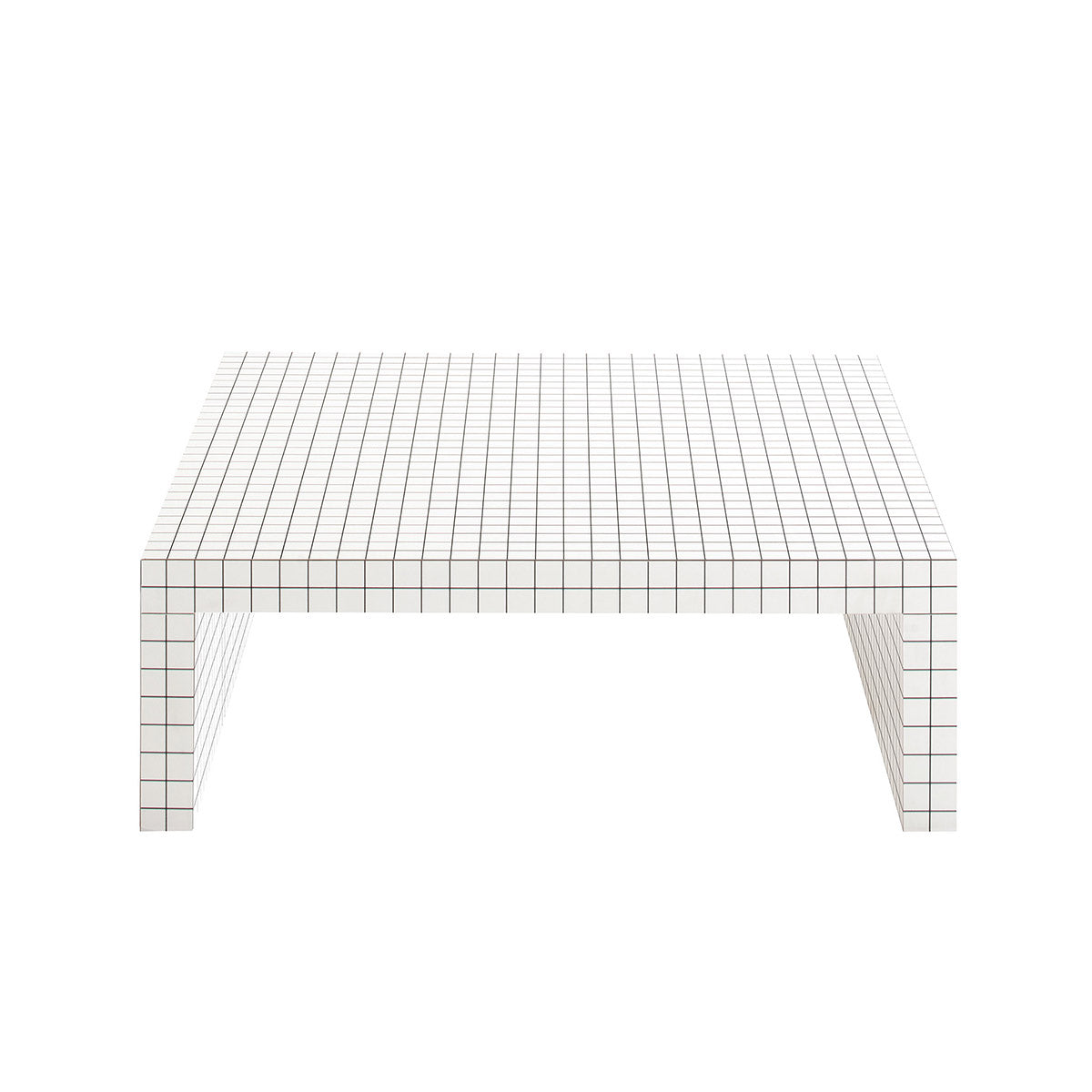 Quaderna Small Table | White Laminate
