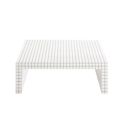 Quaderna Small Table | White Laminate