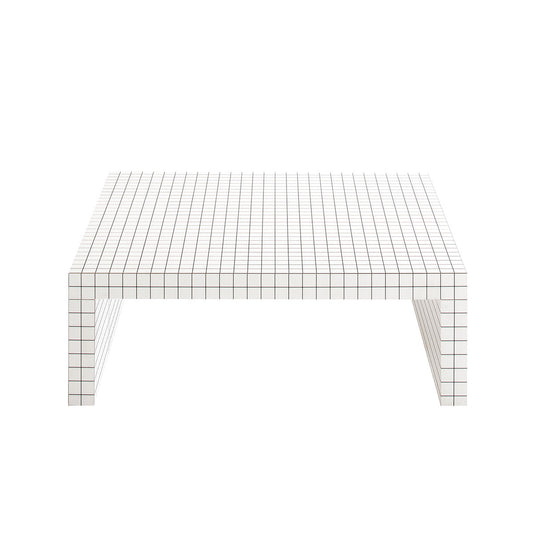 Quaderna Small Table | White Laminate