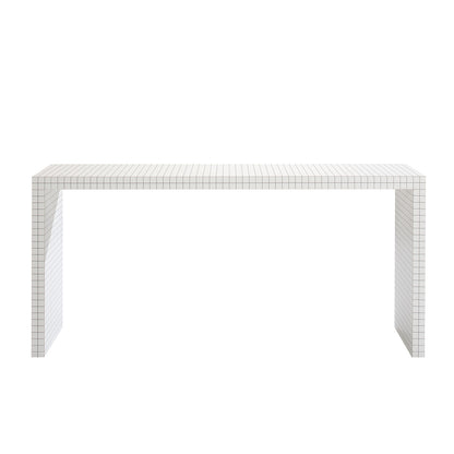 Quaderna Console | White Laminate