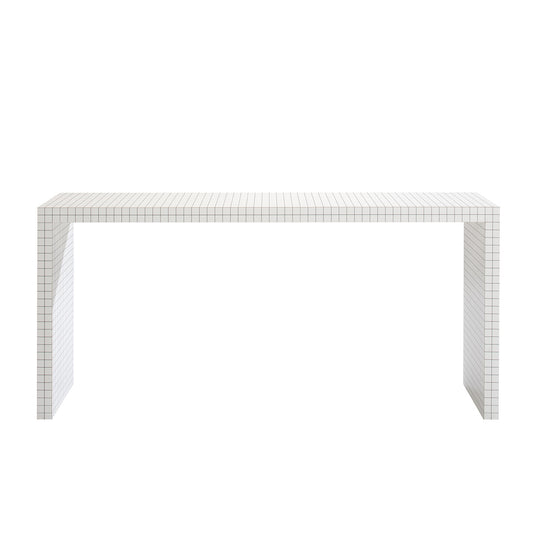 Quaderna Console | White Laminate