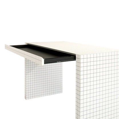 Quaderna Desk | White Laminate