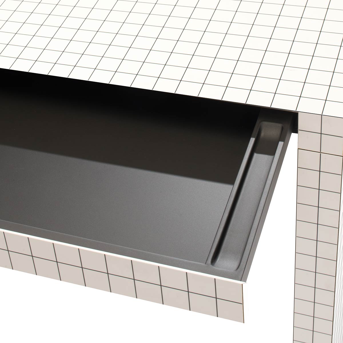 Quaderna Desk | White Laminate