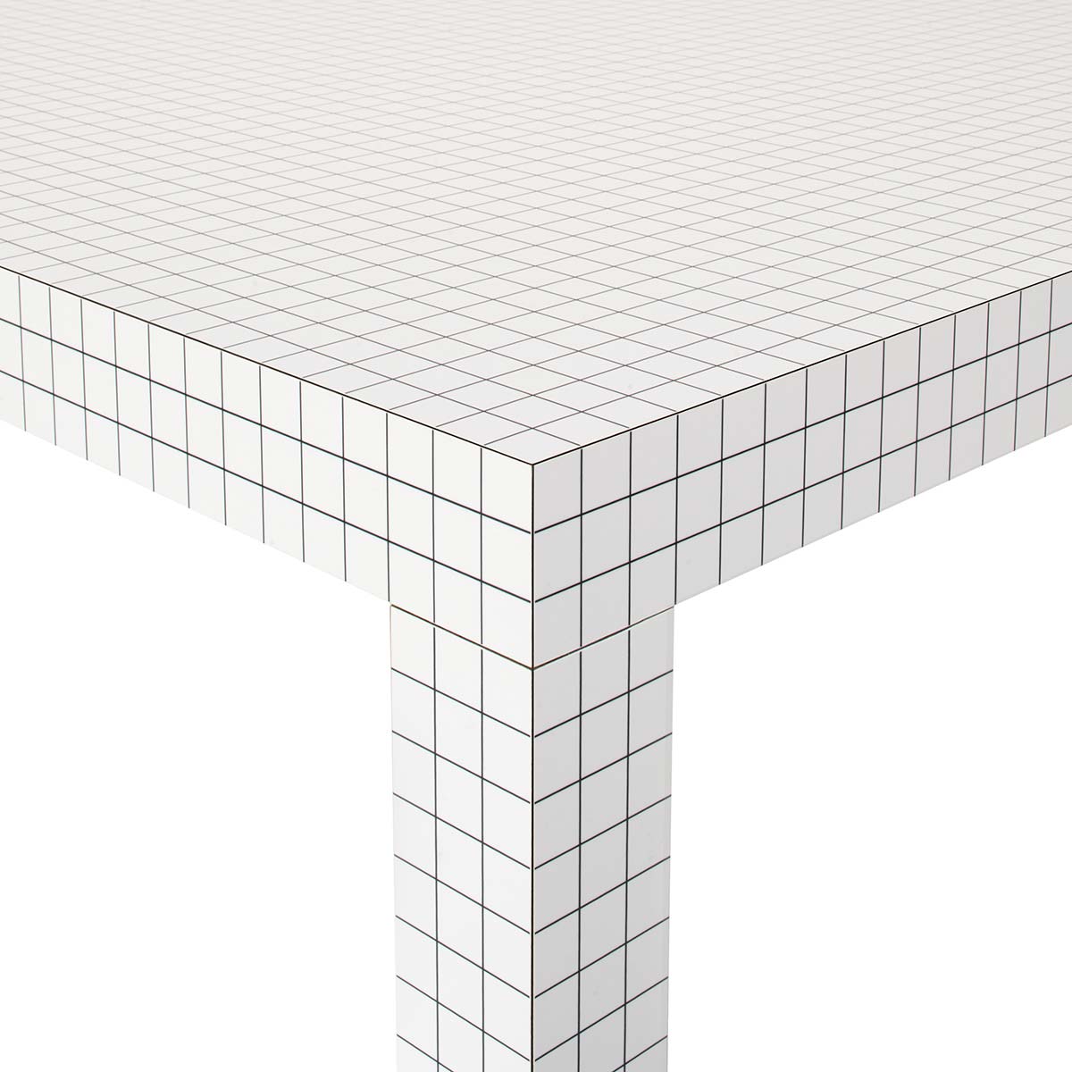Quaderna Small Table | White Laminate