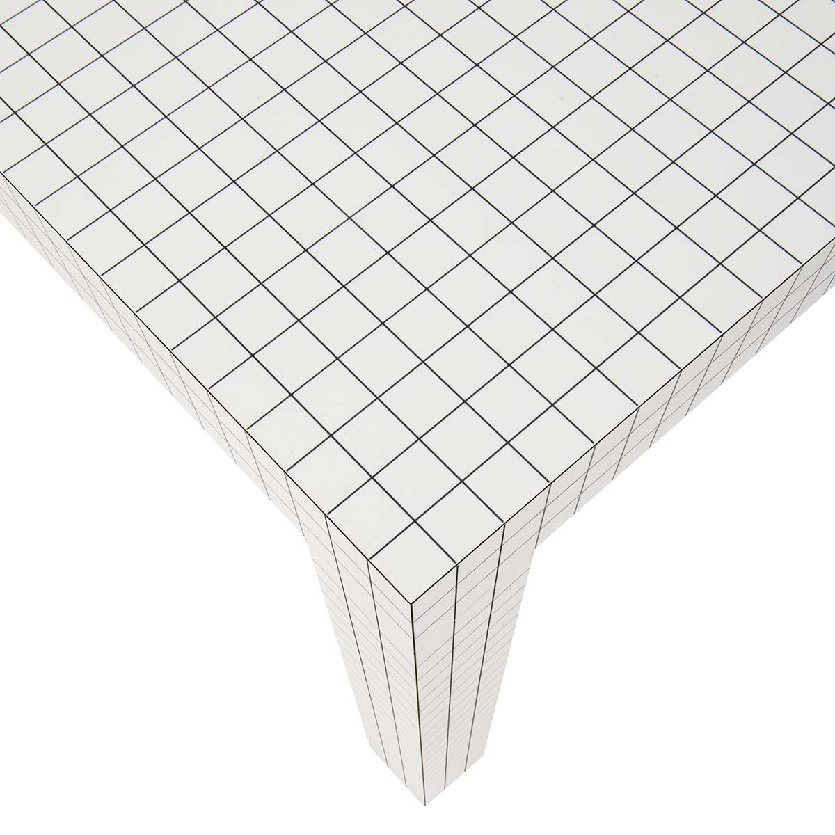 Quaderna Small Table | White Laminate