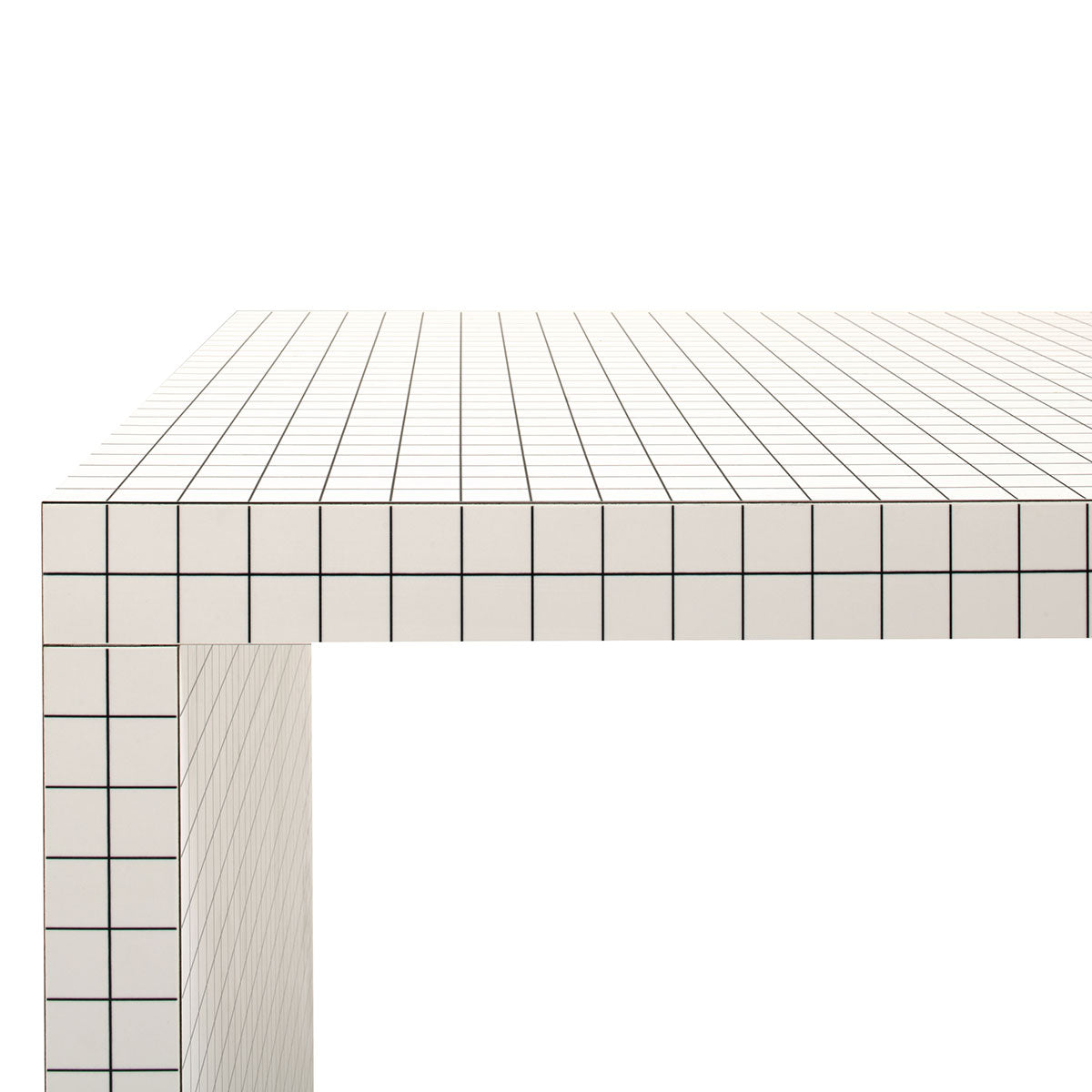 Quaderna Small Table | White Laminate