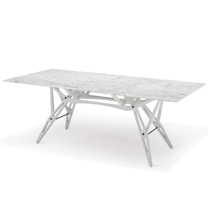 Reale Table | White Lacquered Oak Frame