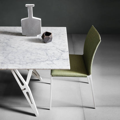 Reale Table | White Lacquered Oak Frame