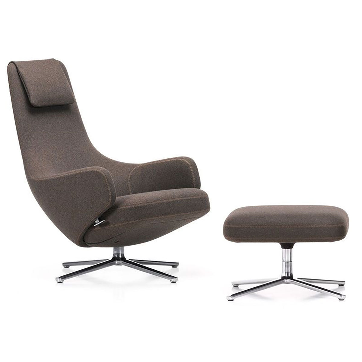 Repos Lounge Chair & Ottoman | Cosy 03 Nutmeg Wool Upholstery